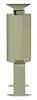 Poubelle cendrier pied exterieure 40 L Rossignol gris ciment