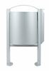 Poubelle cendrier pied exterieure 40 L Rossignol gris metal