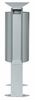 Poubelle cendrier pied exterieure 40 L Rossignol gris metal