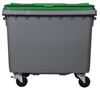 Conteneur poubelle 4 roues 660L vert Rossignol