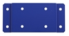 Plaque de fixation murale poubelle rossignol bleu outremer