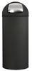 Poubelle Rossignol grand volume noir avec trappe