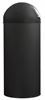 Poubelle Rossignol grand volume noir avec trappe