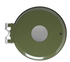 Support sac poubelle tri sélectif couvercle trappe vert olive Rossignol
