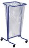 Support sac poubelle 110 litres sur roulettes bleu