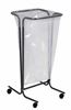 Support sac poubelle 110 litres sur roulettes gris