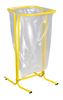 Support sac poubelle 110 litres sur pieds jaune 