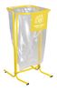 Support sac poubelle 110 litres sur pieds jaune 