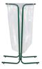 Support sac poubelle 110 litres sur pieds vert