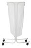 Support sac poubelle 110 litres sur roulettes blanc