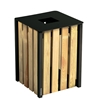 Poubelle exterieure 50L gris manganese