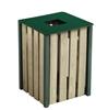 Poubelle exterieure 50L vert mousse