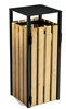 Poubelle exterieure 110L gris manganese