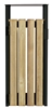 Poubelle exterieure 110L gris manganese