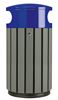 Poubelle exterieur 40 L bleu