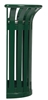 Poubelle tulipe sur poteau Rossignol verte 35 L