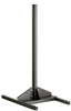Poteau sur socle rossignol gris manganese