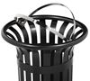 Poubelle exterieure tulipe Rossignol 60L noir