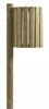 Poubelle bois exterieur Rossignol 20 L ronde murale
