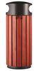 Poubelle bois exterieure Rossignol ronde 60 litres