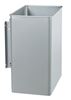 Poubelle extérieure murale pivotante Rossignol gris RAL9006