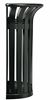 Poubelle tulipe murale Rossignol noir 35 L