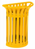 Poubelle tulipe murale jaune Rossignol 35 L