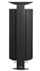 Poubelle sur pied exterieure 100 L Rossignol gris manganese