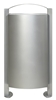 Poubelle sur pied exterieure 100 L Rossignol gris métal