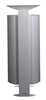 Poubelle sur pied exterieure 100 L Rossignol gris métal