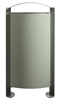 Poubelle sur pied exterieure 100 L Rossignol gris ciment