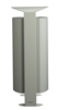 Poubelle sur pied exterieure 100 L Rossignol gris ciment