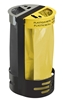 Support sac tri sélectif extérieur jaune gris Rossignol