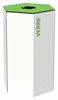 Poubelle tri sélectif Rossignol 50L verre blanc avec serrure