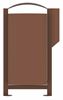 Poubelle borne canine Rossignol 100L corten