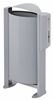Poubelle borne canine Rossignol 60L gris alu