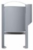 Poubelle borne canine Rossignol 40L gris alu