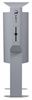 Poubelle borne canine Rossignol 40L gris alu