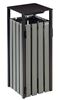 Poubelle exterieur 110L imitation bois