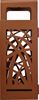 Poubelle extérieure 110L Cybel corten avec cendrier