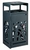 Poubelle de tri sélectif Cybel 2x60L anthracite avec cendrier