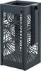 Poubelle extérieure 110L Bella anthracite anti-nuisibles avec cendrier