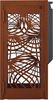 Poubelle extérieure 110L Bella corten anti-nuisibles avec cendrier