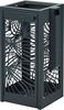 Poubelle extérieure 110L Bella anthracite avec cendrier