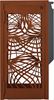 Poubelle extérieure 110L Bella corten avec cendrier