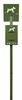 Borne de proprete canine Rossignol vert olive