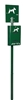 Borne de proprete canine Rossignol vert mousse