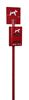Borne de proprete canine Rossignol rouge