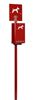 Borne de proprete canine Rossignol rouge