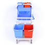 Chariot service lavage hospitalier